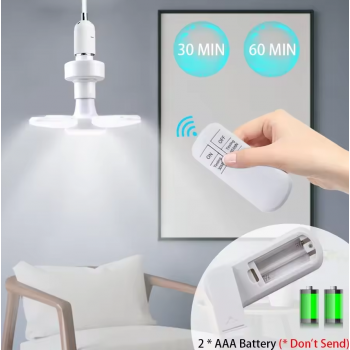 Gambar produk NIMIMOON Lampu Bohlam LED Bulb Cool White 28W E27 With Controller - NM-01