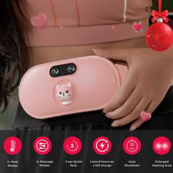 Gambar produk UPYOGAA Alat Pijat Perut Terapi Nyeri Menstruasi Kompres Panas 6 Level - 991