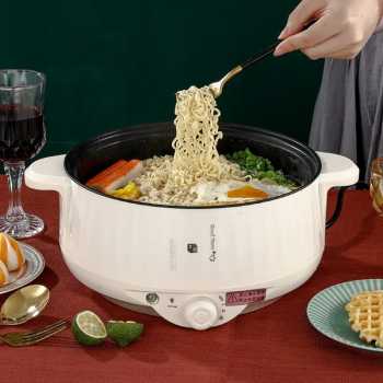 Gambar produk PURRINI Panci Listrik Multifungsi Electric Pan Non Stick 1.7L 400-800W - PR48