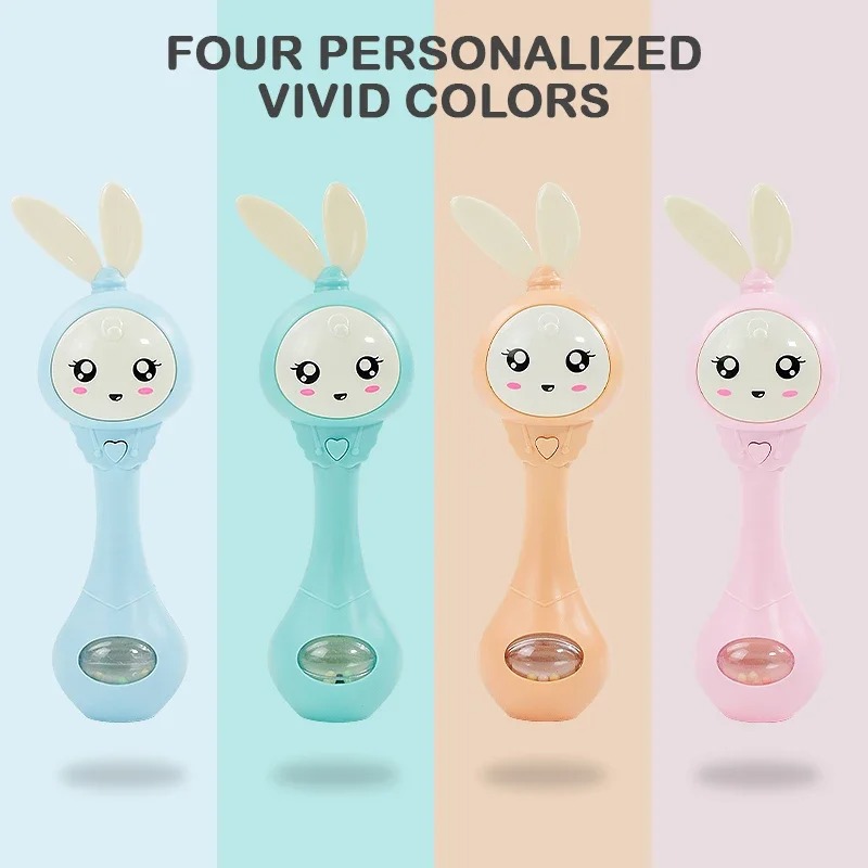 Gambar produk Mipi Mainan Anak Baby Rabbit Hand Ringing Bell Toy Teether - MP01