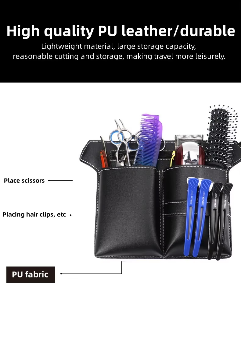 Gambar produk LLM Tas Pinggang Hairdressing Tools Scissors Waist Pouch PU Leather - INU26