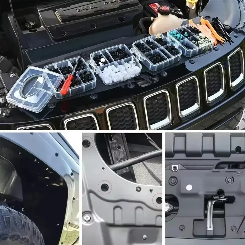 Gambar produk YUHUAN Kancing Klip Mobil Baut Rivet Trim Retainer Clip 845 PCS - YH45