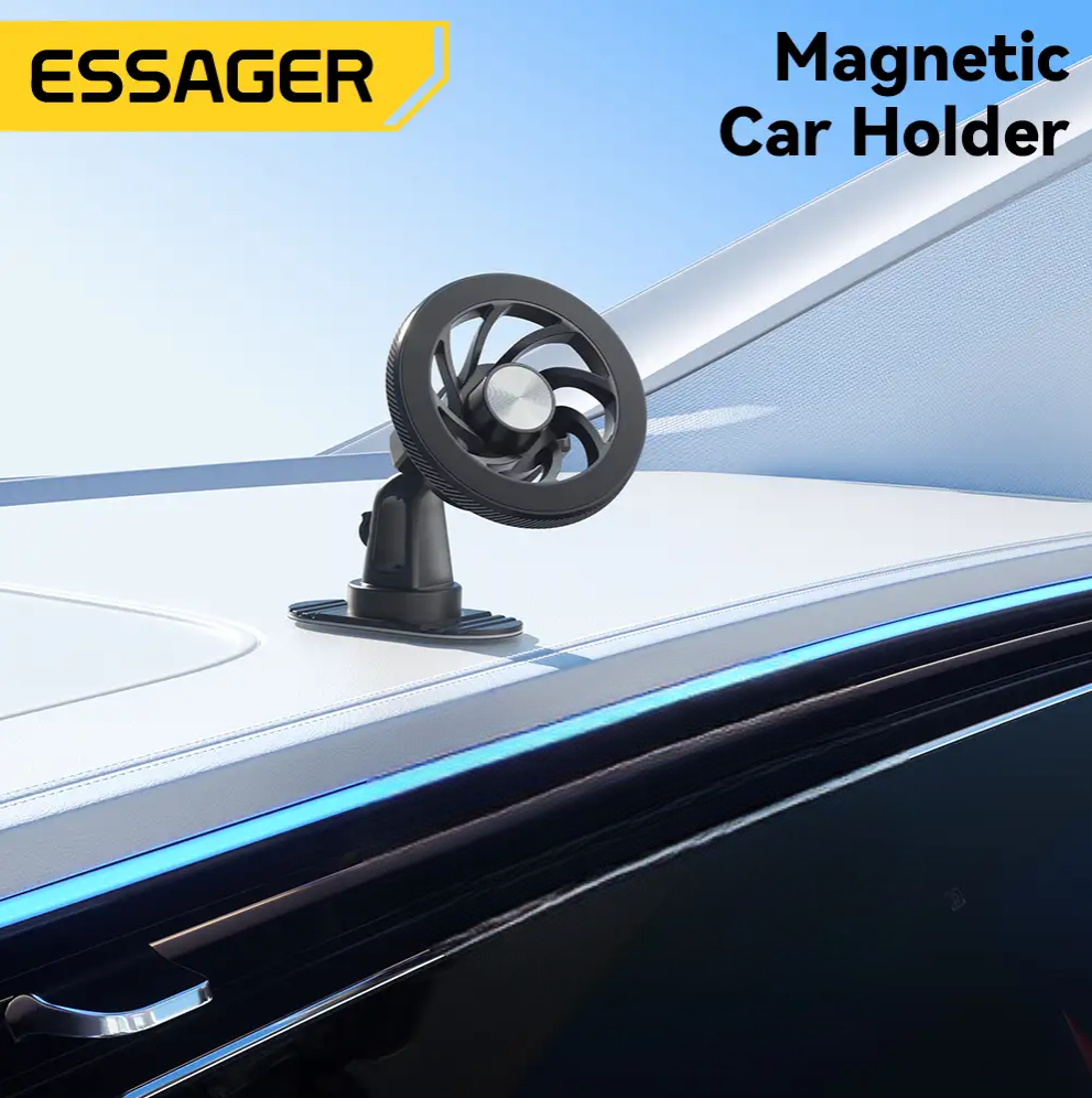 Gambar produk ESSAGER Magnetic Smartphone Car Mount Holder 360 Adjustable Sticky Spiral - EZJZT-LKA01-Z
