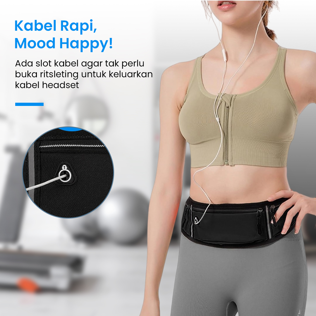 Gambar produk YOUSHITOP Tas Pinggang Olahraga Premium Waterproof Running Waist Bag - YT11