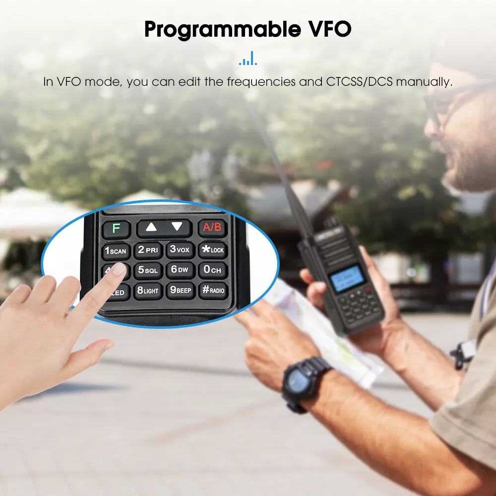 Gambar produk RETEVIS Walkie Talkie Two Way Radio Dual Band 200 Channel 2500mAh - RA89