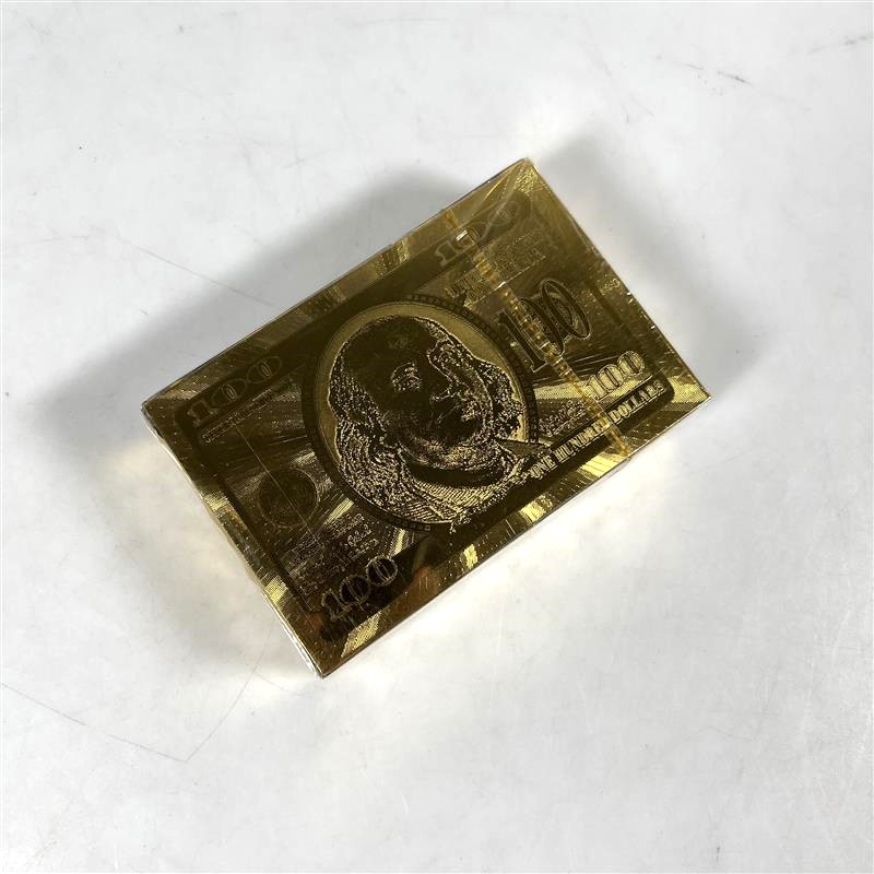 Gambar produk Kartu Remi Poker Bahan Lapisan Foil Waterproof Dollar - TH73A