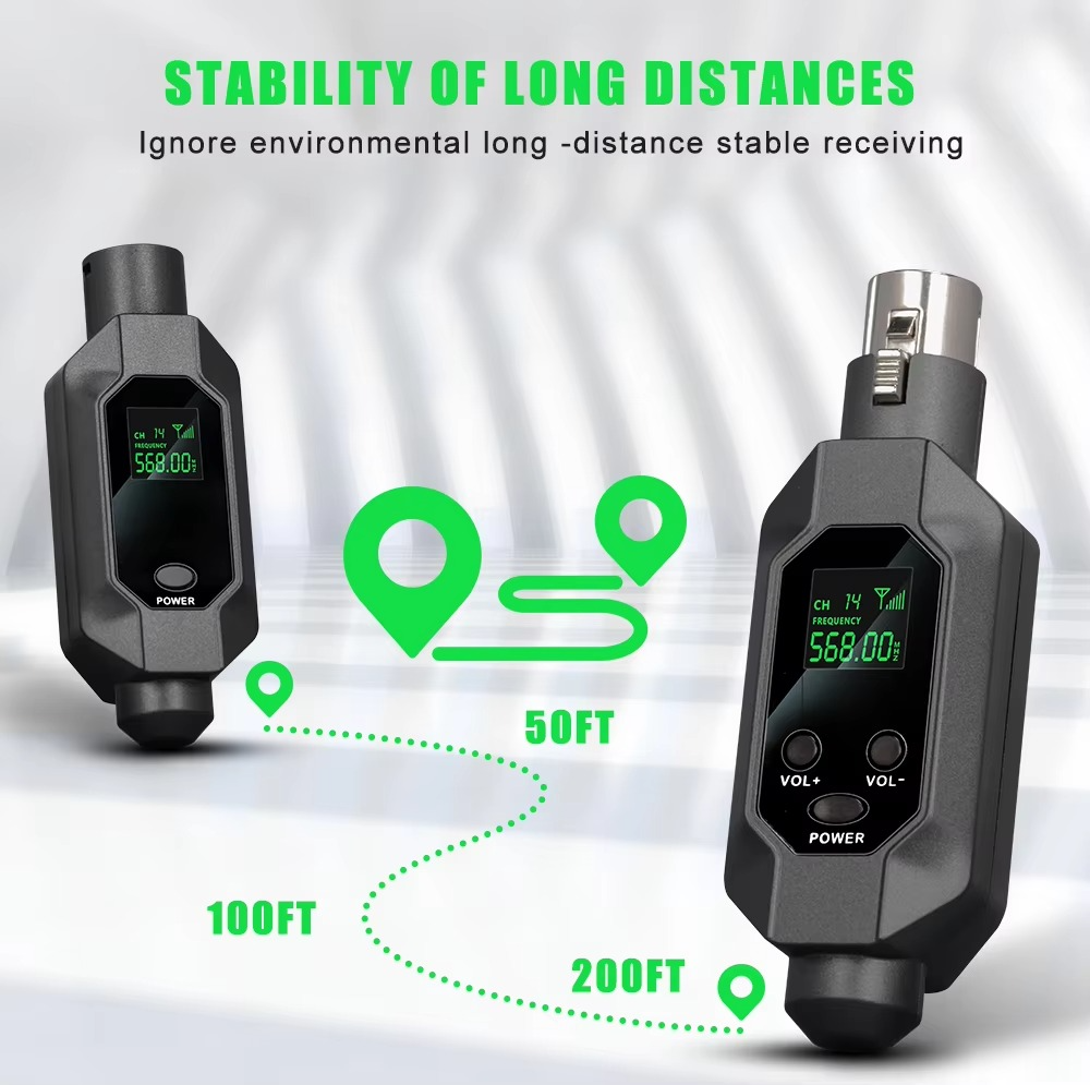 Gambar produk XGES Transmitter Mic Wireless 2in1 Receiver Clear Sound Plug and Play - XG24