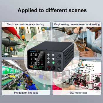 Gambar produk WANPTEK Adjustable Power Supply DC Digital Stabilized 2A 160V 320W - TPS-C1602