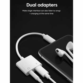 OLAF Converter Audio Lightning to 3.5mm iPhone Charging Sound Card - LF22