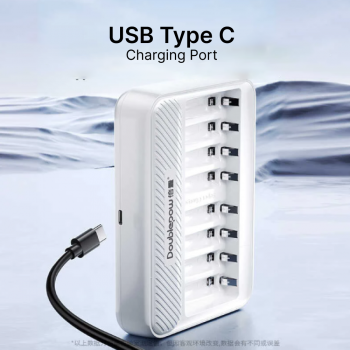 Gambar produk Doublepow Charger Baterai 2 Slot AA AAA Ni-MH dan Ni-Cd with LED - C02