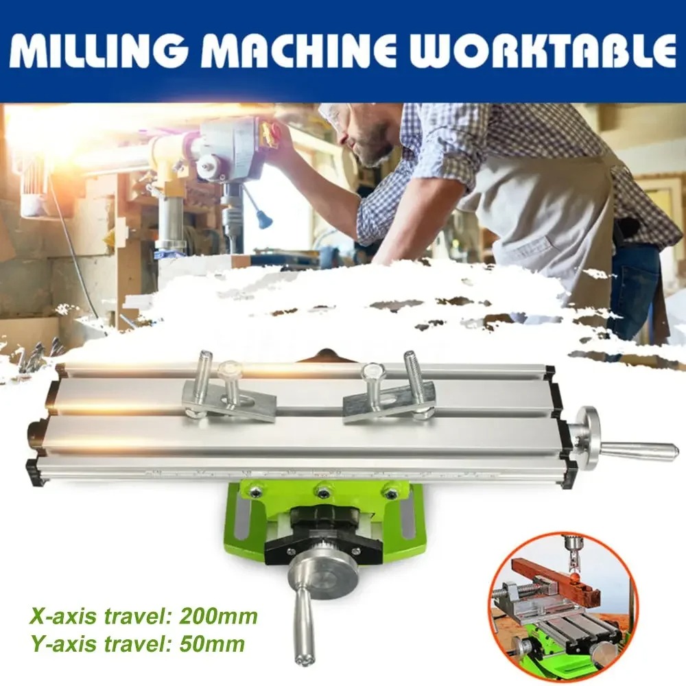 Gambar produk Allsome Milling Cross Table Slide Worktable X 200mm Y Stroke 50mm - BG-6300