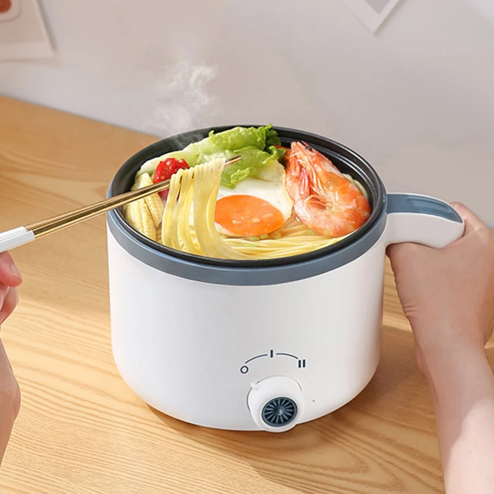 Gambar produk TinyPanda Panci Listrik Multifungsi Single Layer Non Stick 600W 1.7L - TP18