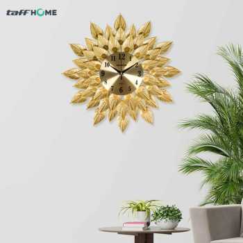 Gambar produk TaffHOME Jam Dinding Besi Sunflower Silent Movement 45cm - WM-45