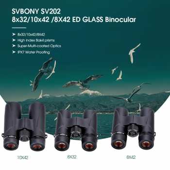 Gambar produk SVBONY Teropong Binocular ED Lens BAK4 Multi Coated Waterproof 8x32 - SV202