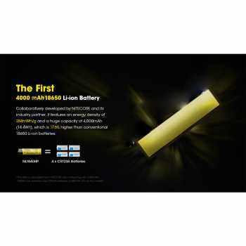 Gambar produk NITECORE Baterai Rechargeable 18650 Li-Ion 3.6V 10A 4000mAh 1 PCS - NL1840HP