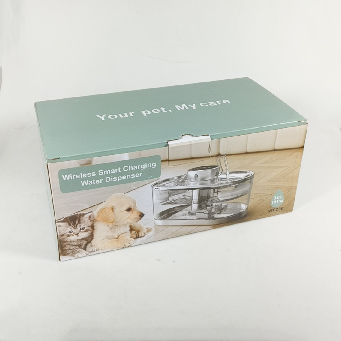 Gambar produk WOEPETS Water Fountain Tempat Air Minum Kucing Sensor Rechargeable 3L - WF230