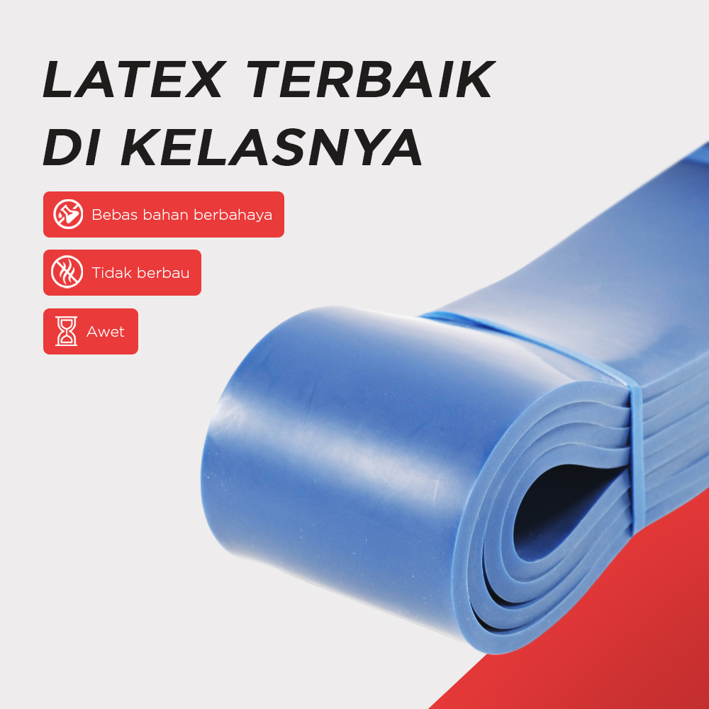 Gambar produk SPORTQ Resistance Band Belt Tali Stretching Yoga Gym Fitness Latex 65-175 LB - SQ-6