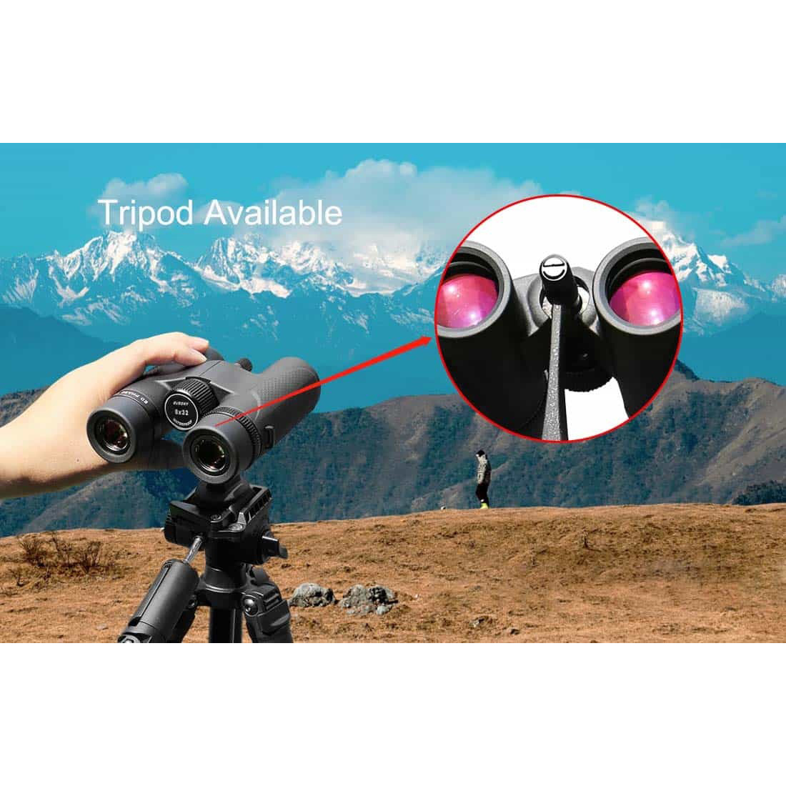 Gambar produk SVBONY Teropong Binocular ED Lens BAK4 Multi Coated Waterproof 8x32 - SV202
