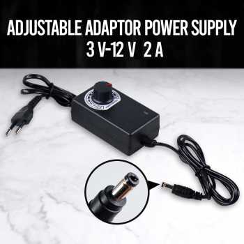 Lincoiah Adaptor Power Supply Converter AC to DC 3V-12V 2A Adjustable - BSK-1220Y
