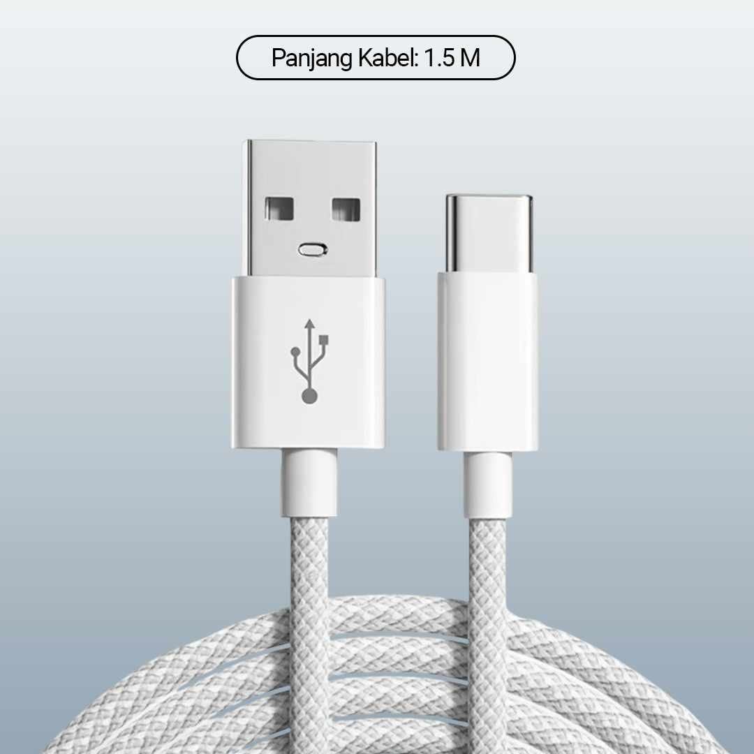 Gambar produk IBNUNU Kabel Data USB to USB Type-C Fast Charge 20W 1.5M - IB07