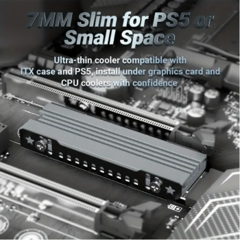 Gambar produk Heatsink NVMe SSD M.2 Pendingin Aluminium Alloy - JY366