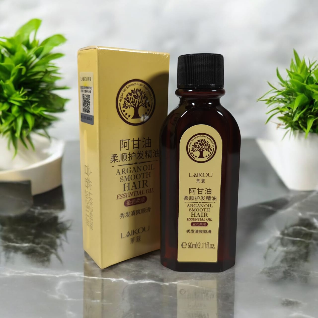 Gambar produk LAIKOU Serum Treatment Rambut Argan Oil 60ml