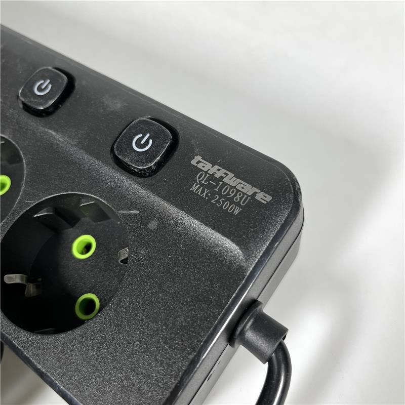 Gambar produk Taffware Stop Kontak 5 Lubang USB Type C EU Plug 10A 110-250V 2500W - QL-1098U