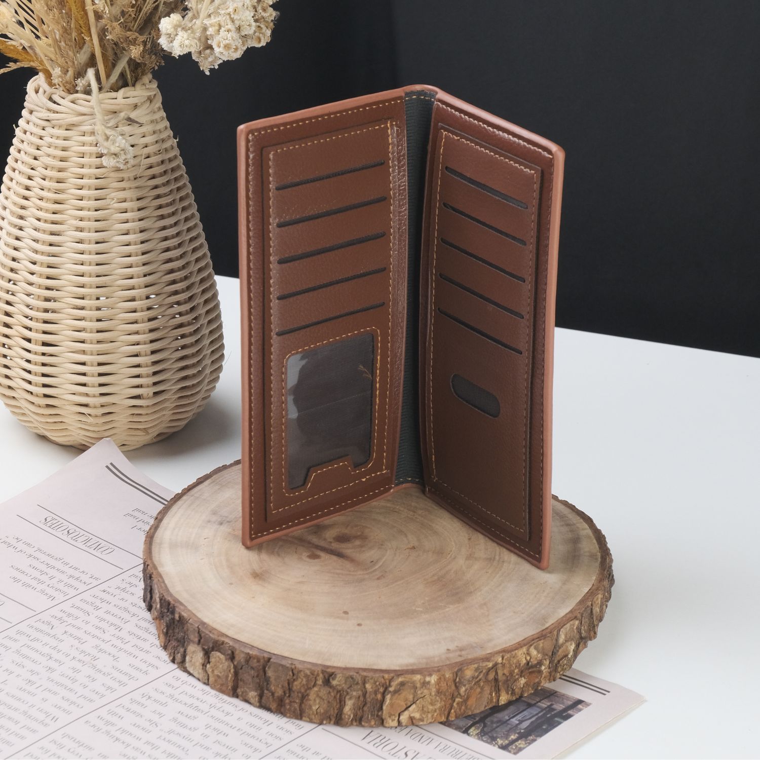 Gambar produk WOERFU Dompet Kulit PU Multifungsi Pria Model Clutch - CKQBN