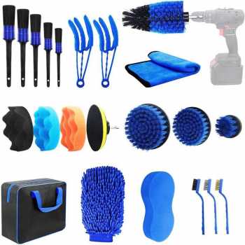 VIROS Set Sikat Poles Mobil Mata Bor 22in1 Detailing Polishing Brush - WRS-CS24