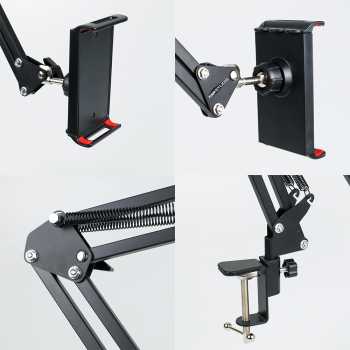 Gambar produk TaffSTUDIO Holder Tablet Smartphone Lazypod Stand Model Boom Arm Table - D9