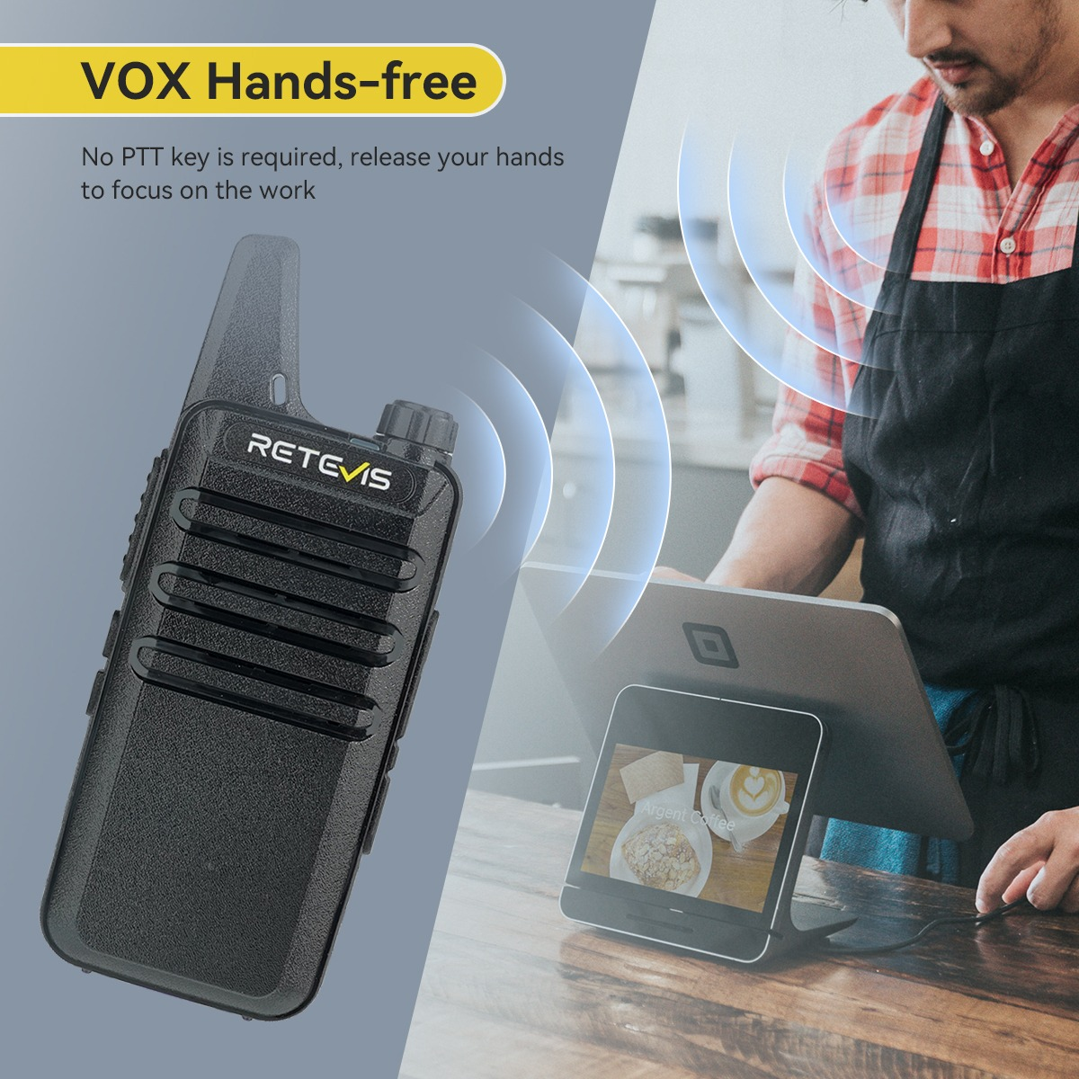 Gambar produk RETEVIS Walkie Talkie Two Way Radio 16 Channel Rechargeable 1000mAh - RT622
