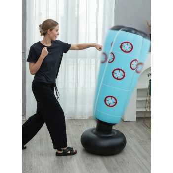 Gambar produk PUNCHY Vertical Punching Bag Inflatable Target Samsak Tinju 1.6M - P-16