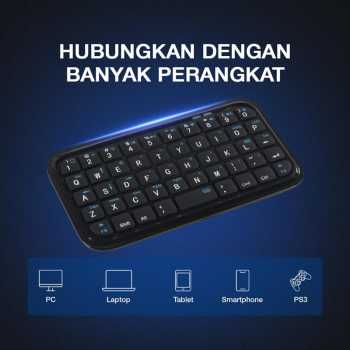 Gambar produk XZT Keyboard Wireless Mini Bluetooth Tablet Smartphone Rechargeable - Z49