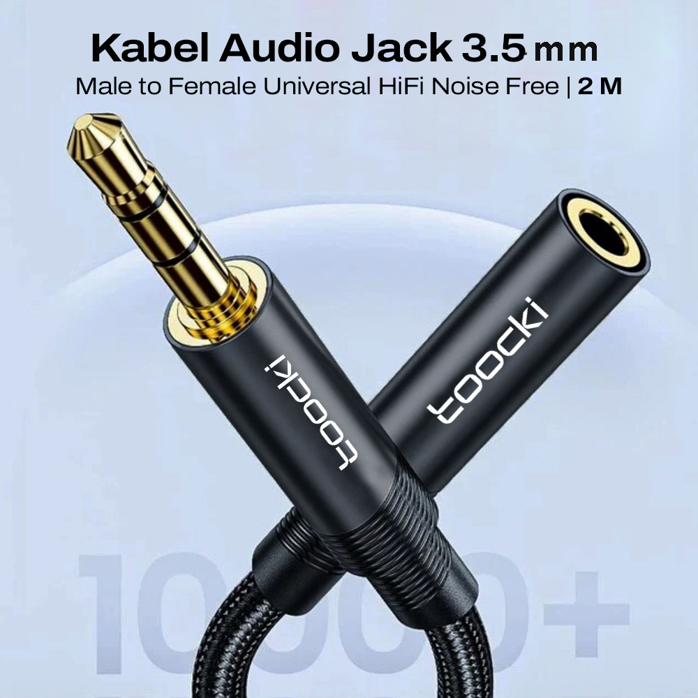 Gambar produk Toocki Kabel Audio Jack 3.5mm Male to Female Universal HiFi Noise Free 2M - TYPX2-MY