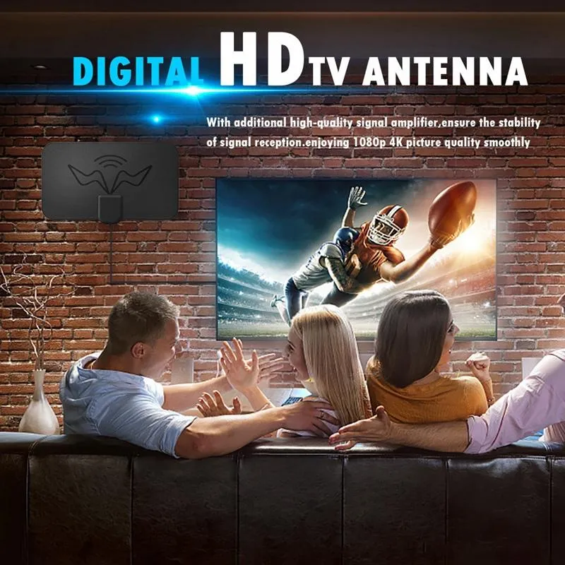 Gambar produk TFA Antena TV Digital Indoor DVB-T2 25dB with Signal Booster - TF099