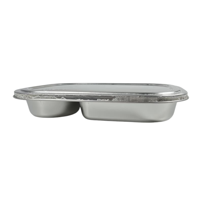 Gambar produk Januel Piring Makan Fast Food Tray Container Stainless Steel 5 Grid - Jn72