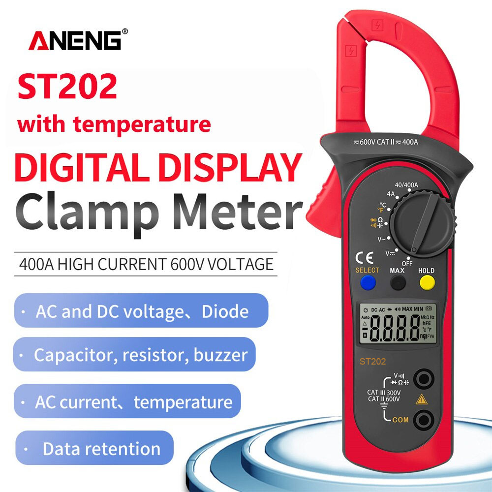 Gambar produk ANENG Digital Multimeter Voltage Tester Temperature - ST202