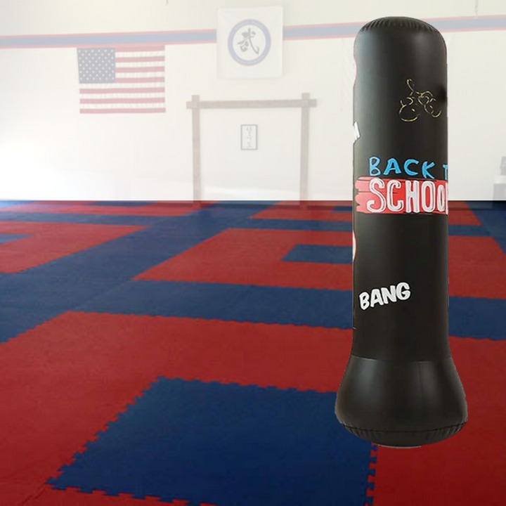 Gambar produk PUNCH Vertical Punching Bag Inflatable Samsak Tinju 1.2M Pattern Version - P-12