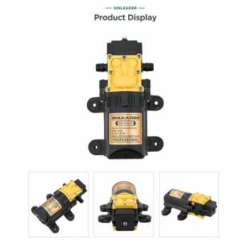 Gambar produk SINLEADER Pompa Air Elektrik High Pressure Diaphragm Pump 4L 12V - BS65