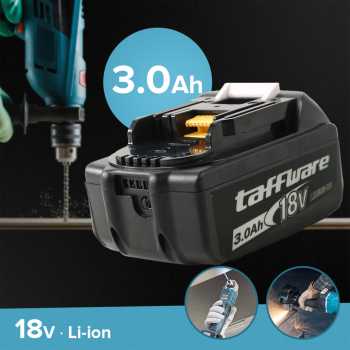 Gambar produk Taffware Baterai Lithium 5C Electric Power Tools 18V 3.0Ah - BL1860B