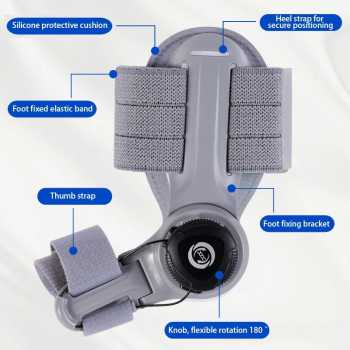 Gambar produk YOSO Alat Korektor Pelurus Jempol Kaki Hallux Valgus Bunion Adjustable - HF-19