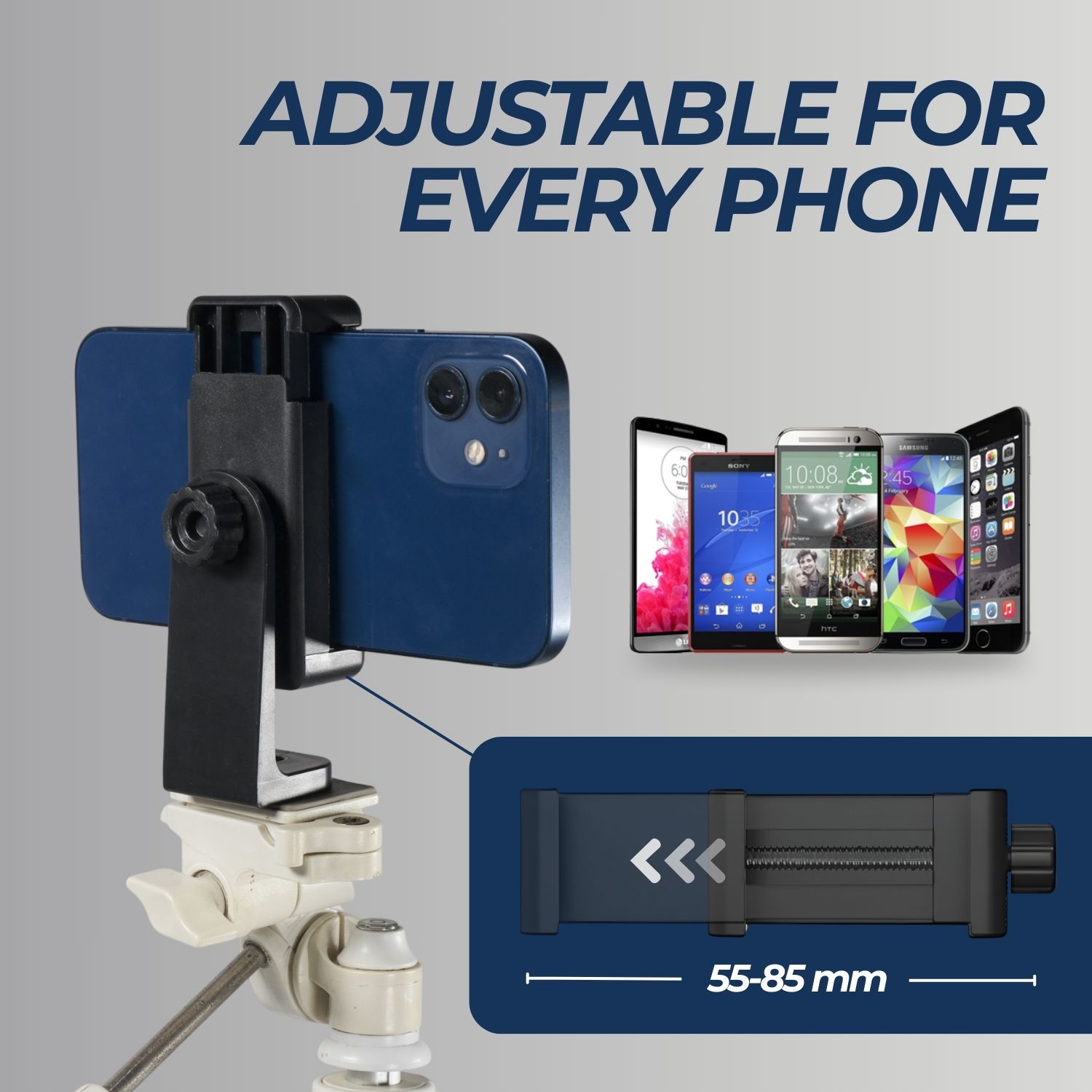 Gambar produk AIEACH Smartphone Clamp Bracket Holder Mount Tripod Monopod - F360