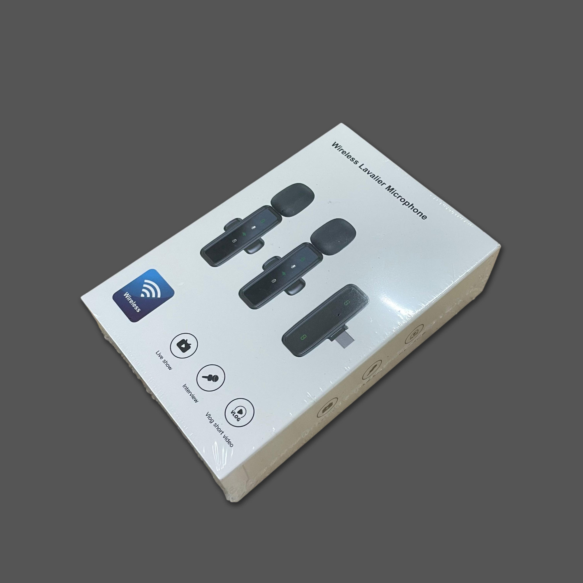 Gambar produk NAODA Mikrofon Wireless Lavalier Microphone Clip DSP 2.4GHz 70mAh Lightning - J81
