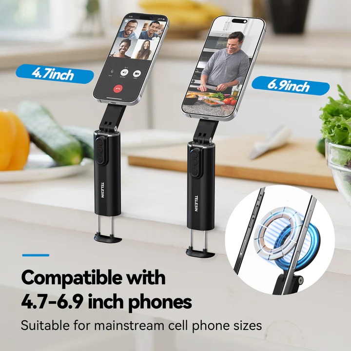 Gambar produk TELESIN Tongsis Monopod Stand Mount Bluetooth Remote Magnetic Version - P1-HSS-02