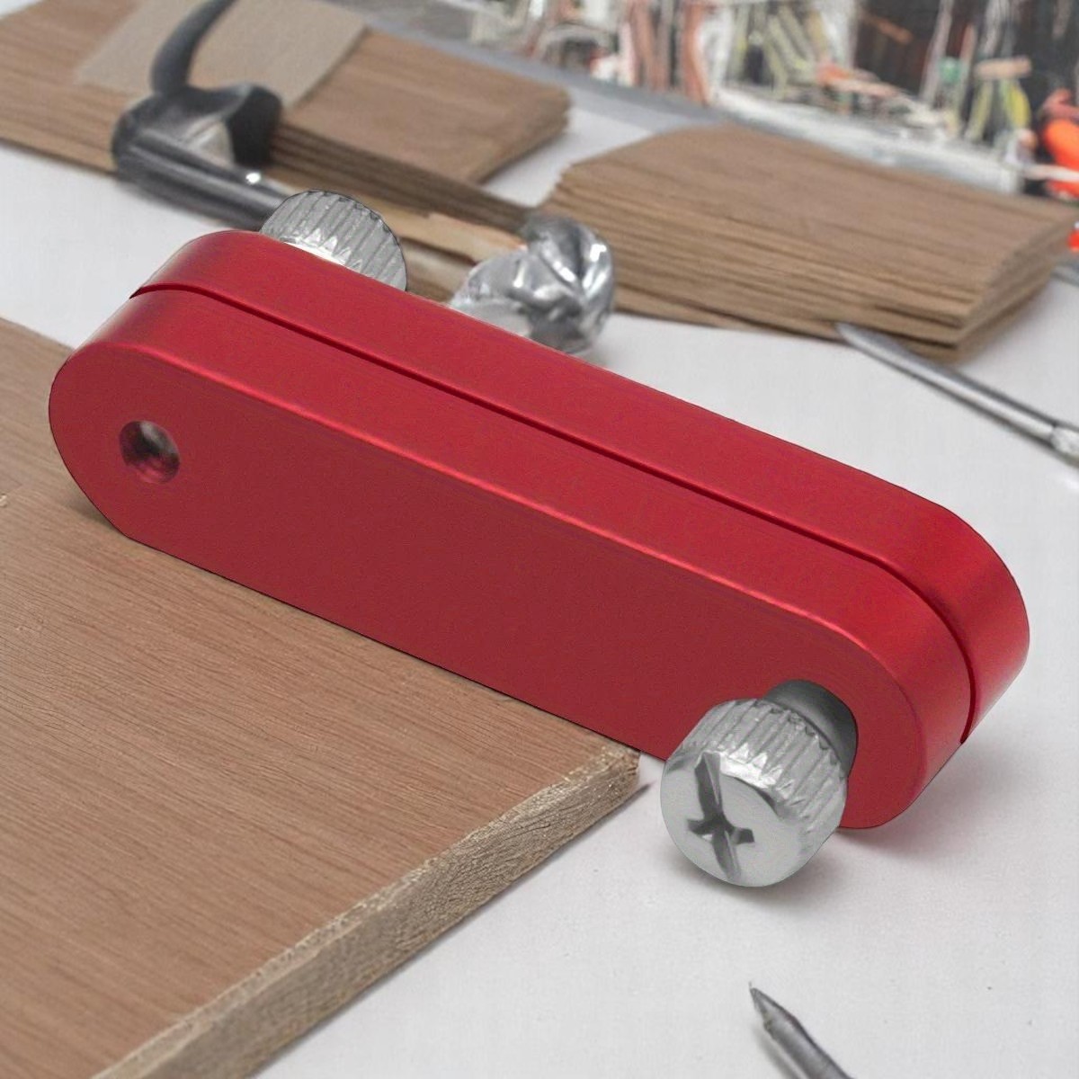 Gambar produk JIGHOLE Ruler Positioning Block Aluminium Pembatas Penggaris - JG20