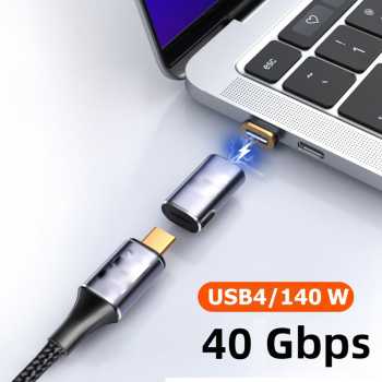 Gambar produk Chenyang Head Magnetic Connector USB Type C 4.0 Plug 40Gbps 140W - CH-42