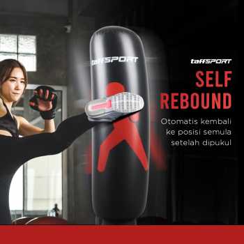 Gambar produk TaffSPORT Samsak Tinju Berdiri Inflatable Punching Bag 1.6M - DS0096