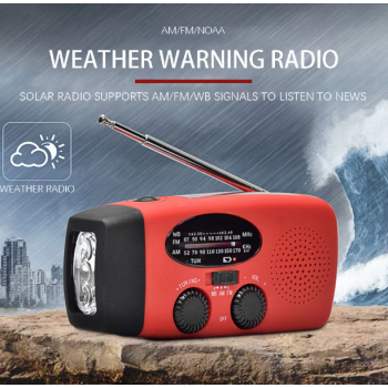 Gambar produk WDSZKMYF Radio Tenaga Surya Emergency Waterproof Portable 2000mAh - L0637