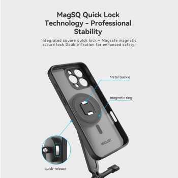 Gambar produk TELESIN Tali Dada Chest Strap Smartphone Mount iPhone 16 Pro - P2-CGP-01