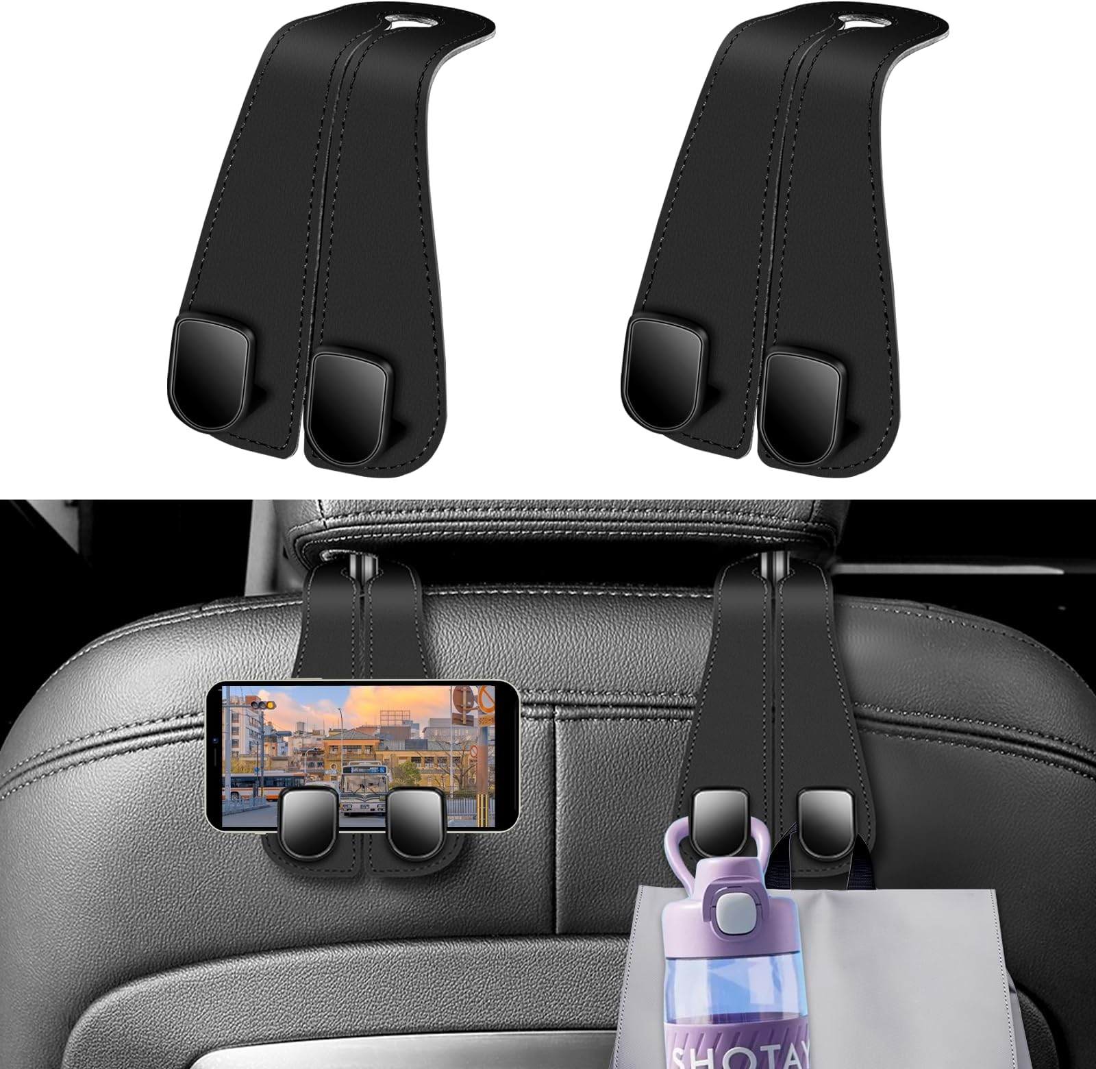 Gambar produk FMA Gantungan Organizer Barang Mobil Double Hook Car Seat Back 2PCS - FMGO